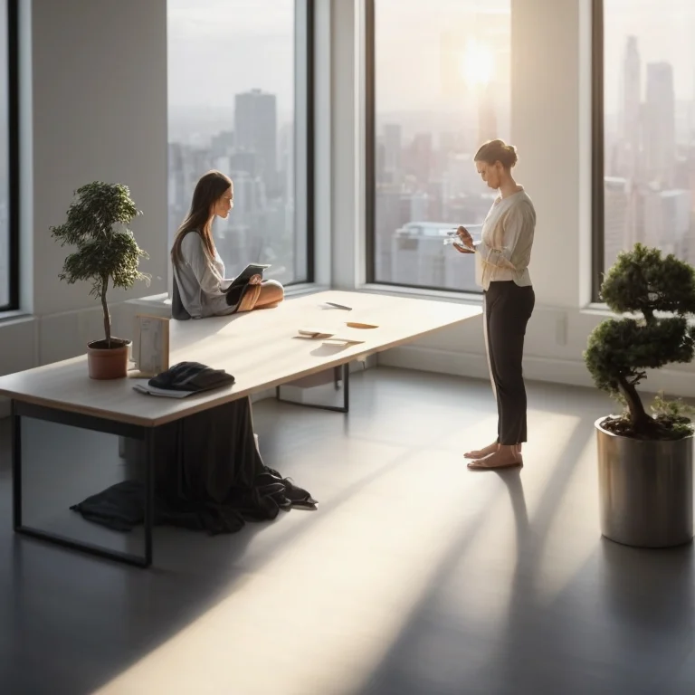 Entrepreneurs practicing mindfulness together